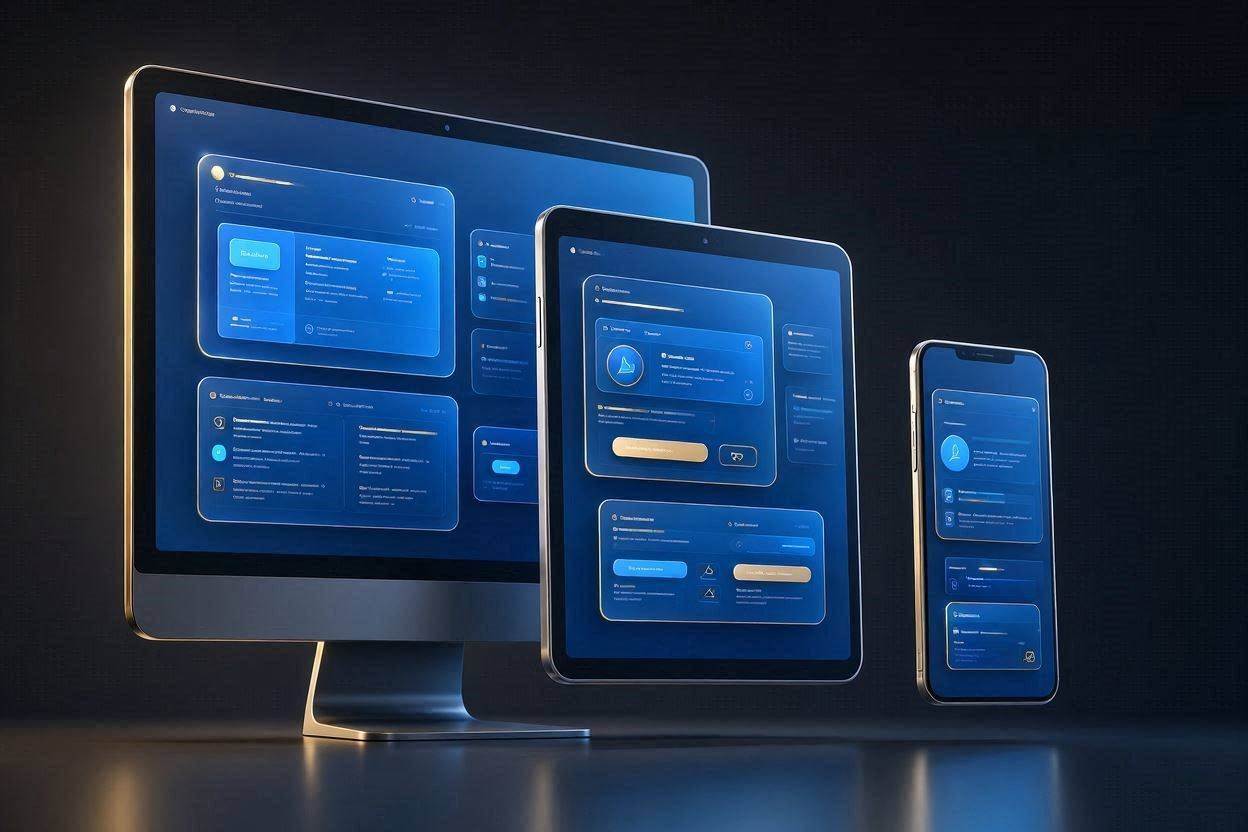 Azur Agency Website concept art