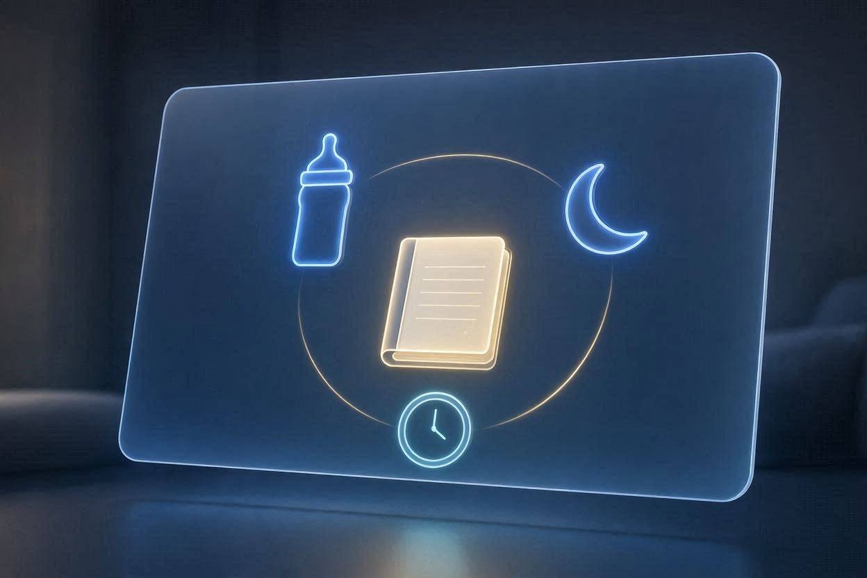 Baby Activity Tracking and Diary App concept art