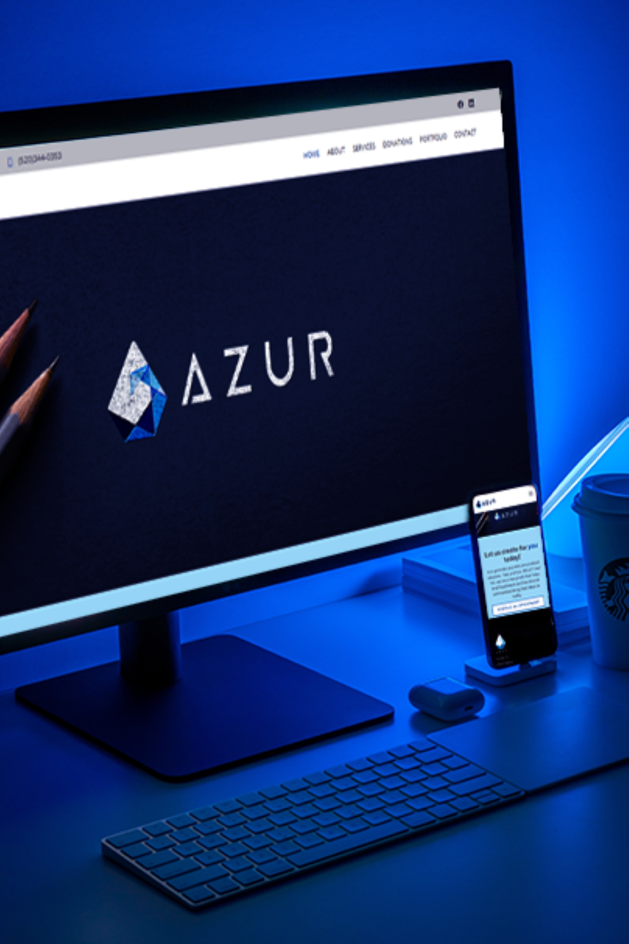 Azur Agency Website Image